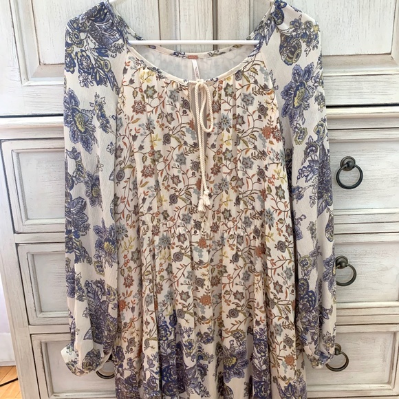 Free People - Lucky Loosey Dress in color Honeysuckle Combo - Picture 5 of 9